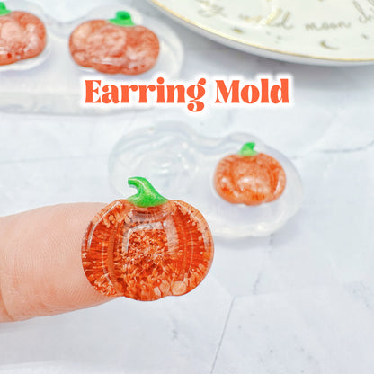 Mini Predomed Pumpkin Stud Earring Mold