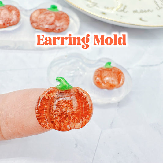 Mini Predomed Pumpkin Stud Earring Mold