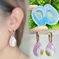 New size 3cm Predomed Teardrop Dangly Charm Earring Mold for hoops and hooks