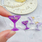 Small Predomed Martini Glass Dangly Charm Mold for Hoops and Hooks Dangle Earring Mold