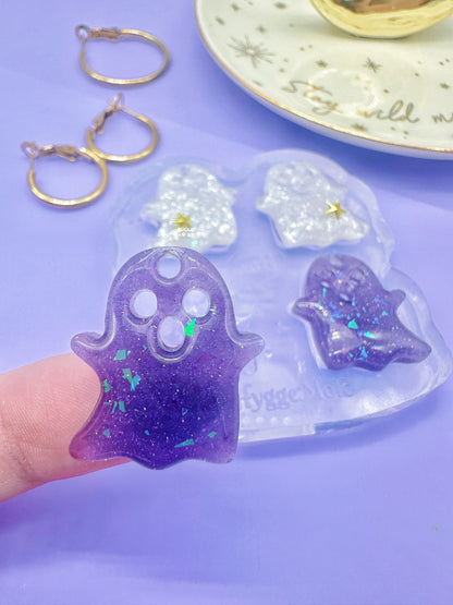 Predomed Ghost Dangly Charm Earring Mold for hoops and hooks