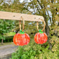 Small Predomed Pumpkin Dangly Charm Earring Mold for Hoops and Hooks