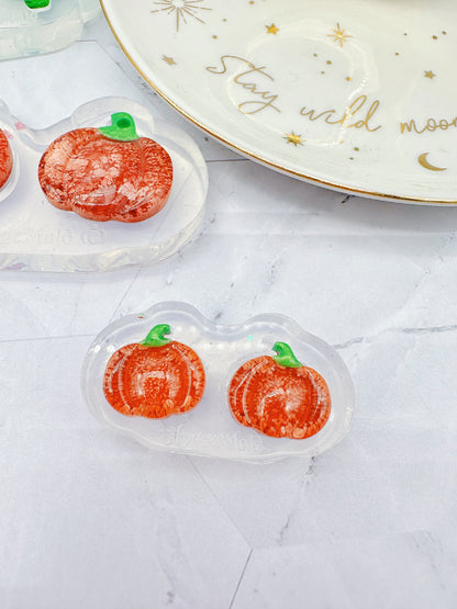 Mini Predomed Pumpkin Stud Earring Mold