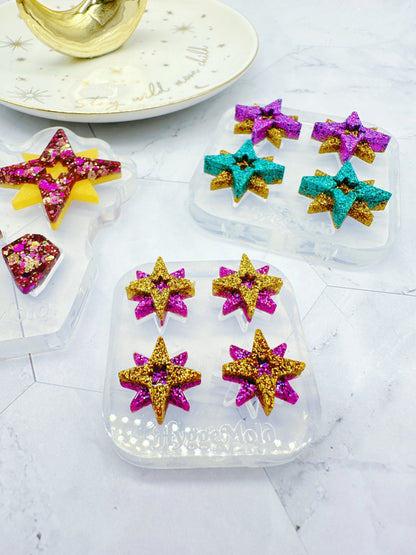 Layered Polaris Star Stud Earring Mold