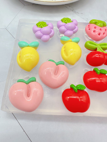 Summer Special Fruit Stud Palette Mold in Popular Inflated 3D style