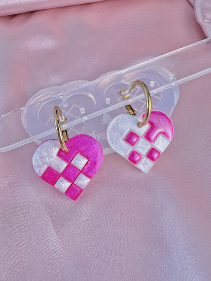 Traditional Danish Christmas Heart Earring Mold