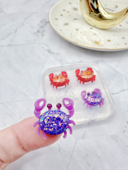 Mini Pre domed Crab Stud Earring Mold