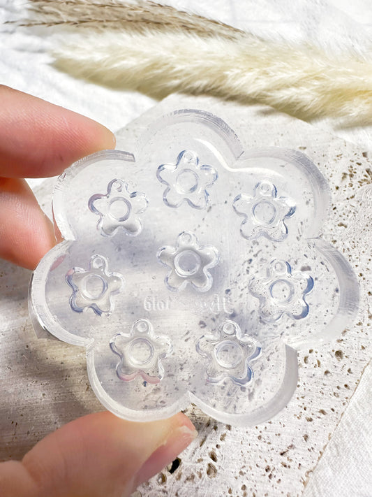Tiny Predomed Flower Bracelet Necklace Charm Mold Earring Mold