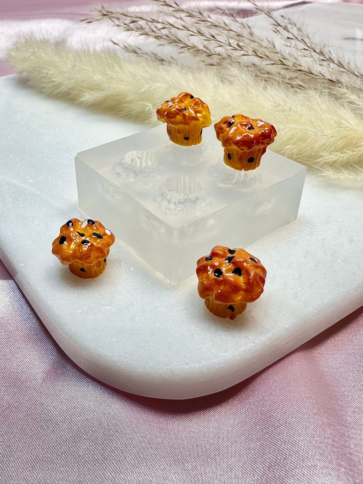 Clear Silicone Mold for Polymer Clay Resin Baked Muffin Earring Mold