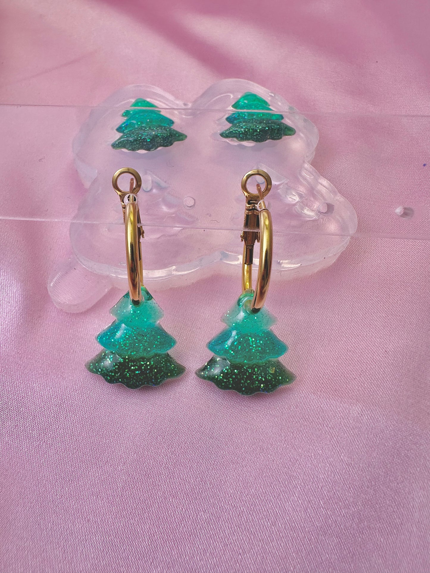 Mini Christmas Tree Dangle Earring Mold
