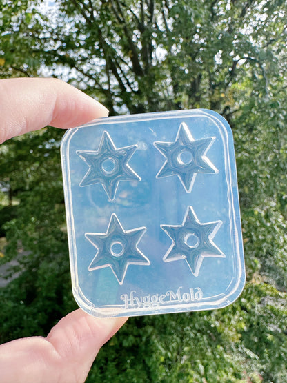 Predomed Star Hoop Charm Earring Mold