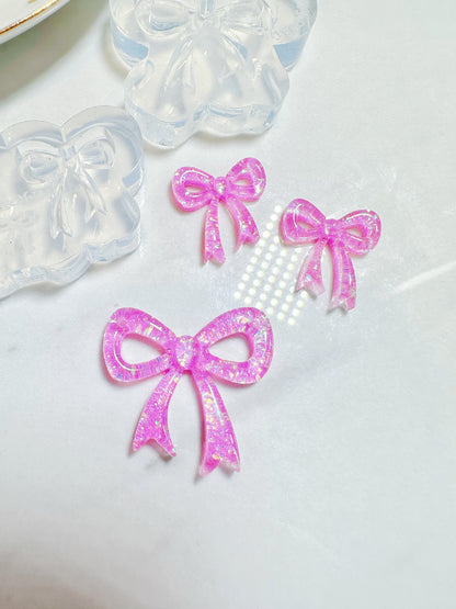 Predomed Ribbon Bow Stud Earring Mold