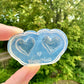 Mini Predomed Asymmetric Puffy Heart Stud Earring Mold