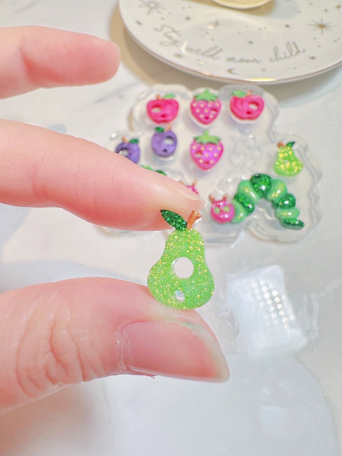 Cute Caterpillar Dangle Earring Mold