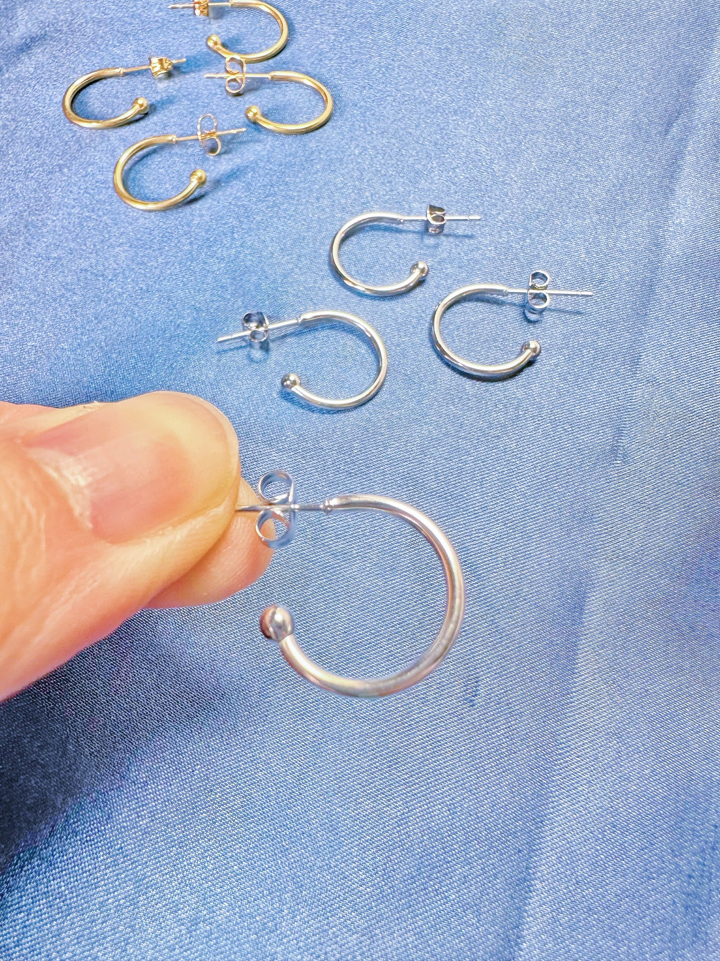 Stainless Steel Semi Hoop Earring Findings