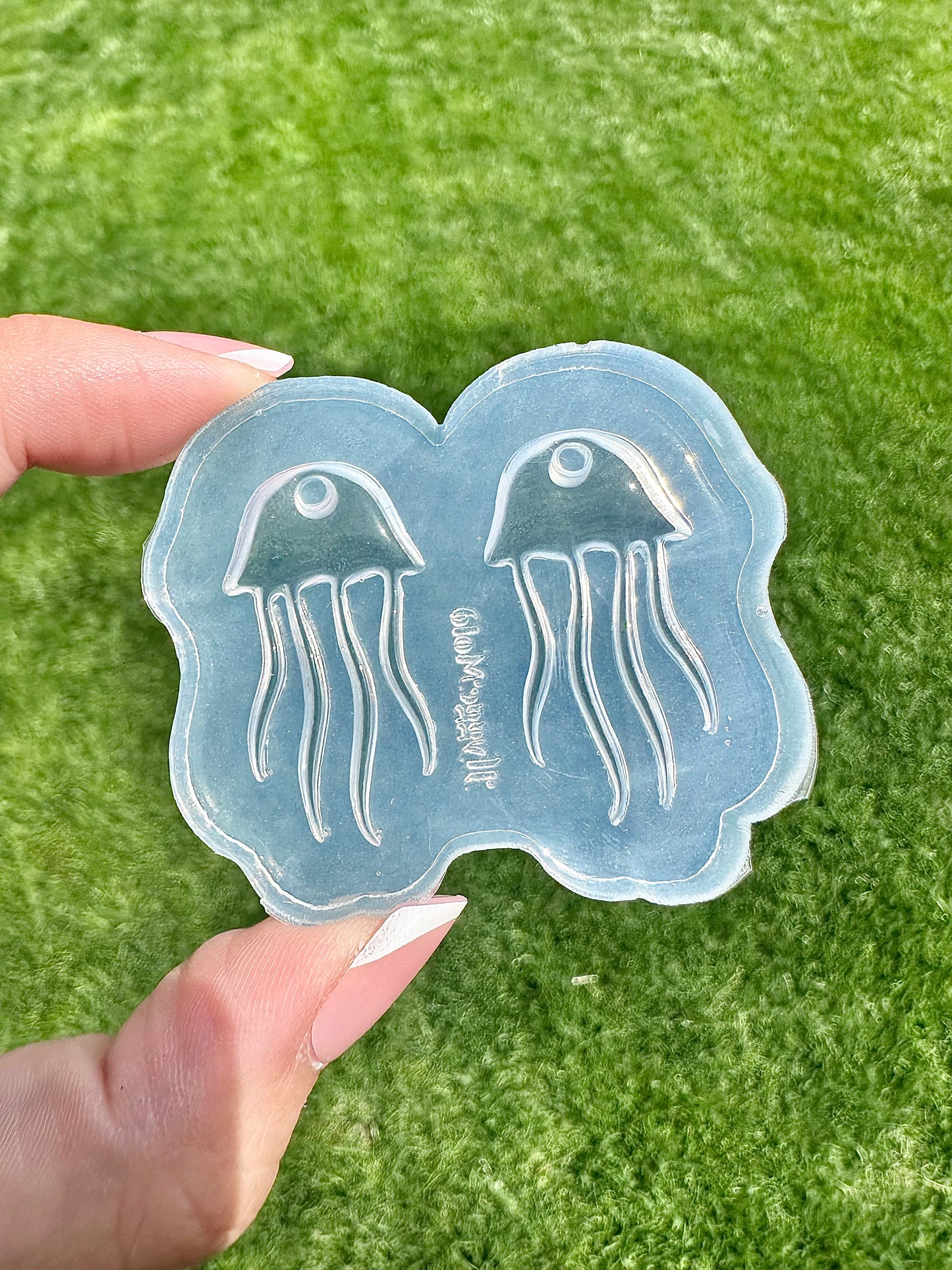 Predomed Jellyfish Dangle Earring Mold for Hoop Charms