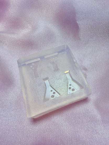 1.5 cm Science Potion Flask Stud Mold Earring Mold for Resin