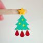 Starry Christmas Tree Teardrops Dangle Earring Mold