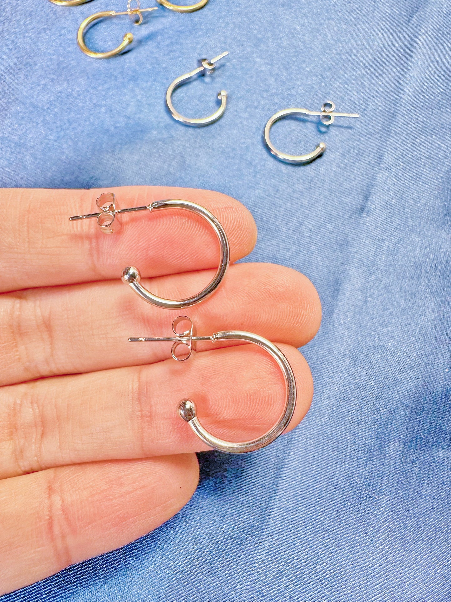 Stainless Steel Semi Hoop Earring Findings