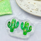 Predomed Cactus Dangle Charm Earring Mold for Hoops and Hooks