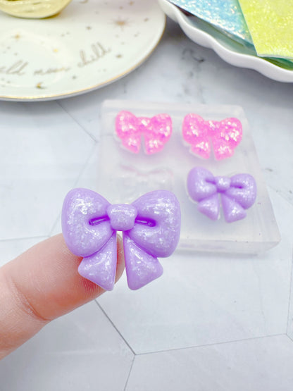 Small Ribbon Bow Stud Earring Mold