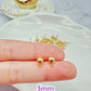 High Quality Gold-plated Ball Shape Earring Posts