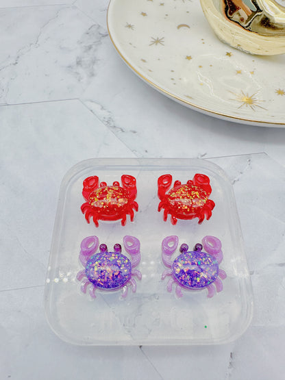 Mini Pre domed Crab Stud Earring Mold