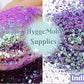 Blue and Purple chunky chameleon colour changing glitter mix