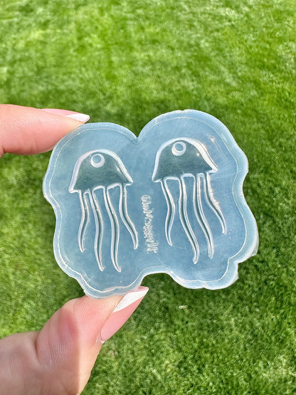 Predomed Jellyfish Dangle Earring Mold for Hoop Charms