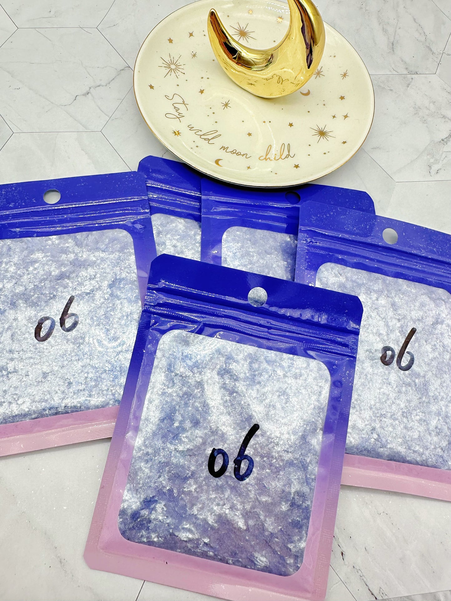 10g bag Pewter Diamond Flakes No.6