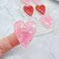 2.5 cm Small Pre Domed Pointy Heart Dangle Earring Mold