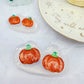 Small Predomed Pumpkin Dangly Charm Earring Mold for Hoops and Hooks