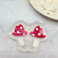 Small Engraved 2-part Mushroom Dangle Earring Mold