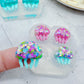 Mini Predomed Moon Jellies Jellyfish Stud Earring Mold