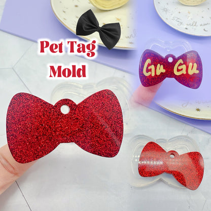 Bow Tie Pet Tag Dog Tag Cat Tag Mold