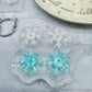 Snowflake Spinner Hoop Earring Mold Winter Christmas