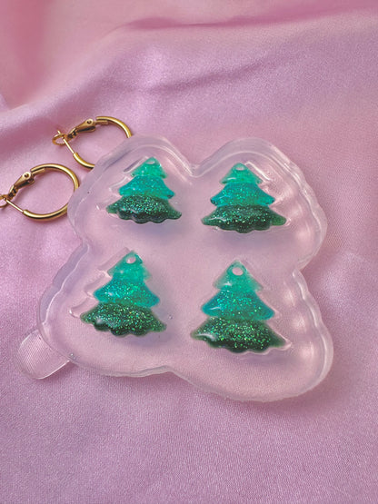 Mini Christmas Tree Dangle Earring Mold