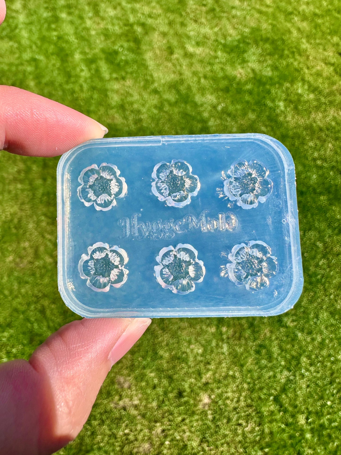 Tiny 1.2 cm 3D Flower Camellia Rose Stud Mold Resin Clay Mold