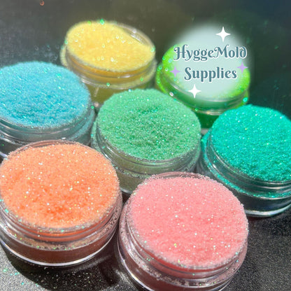 Pastel Orange Iridescent Fine Glitter 10g Bag