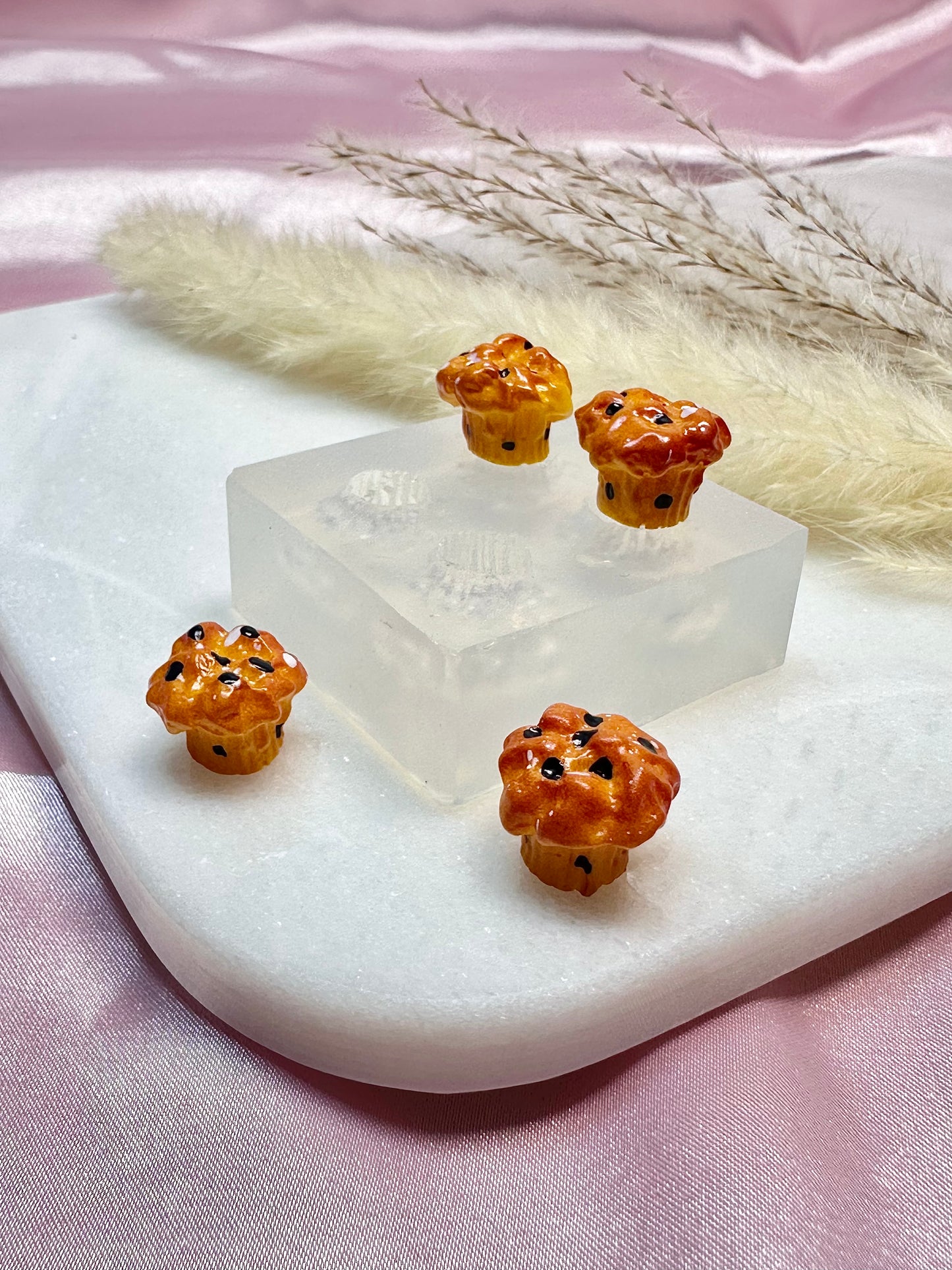 Clear Silicone Mold for Polymer Clay Resin Baked Muffin Earring Mold