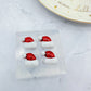 Mini 3D Textured Santa Hat Stud Earring Mold