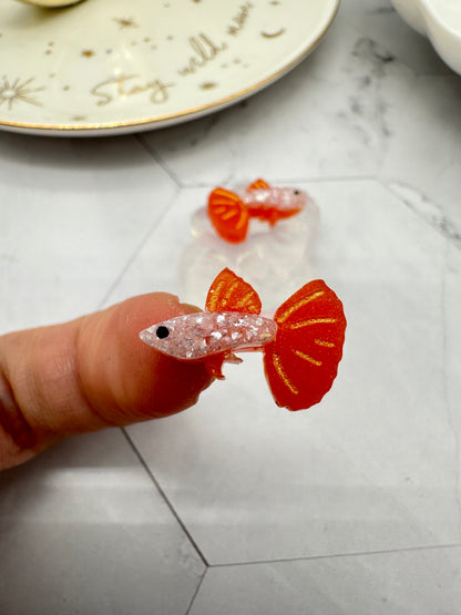 1.8 cm Mini Guppy Fish Stud Earring Mold