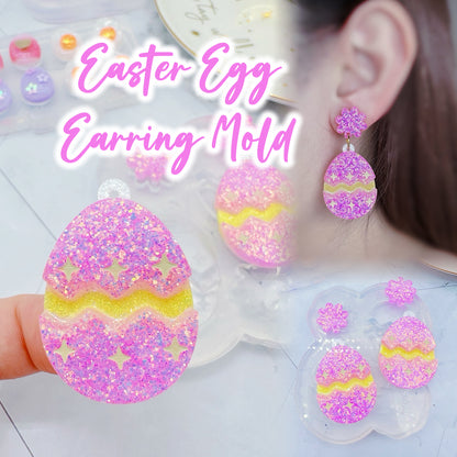 Cracked Easter Egg Dangle Earring Mold