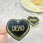 Large Dead Inside Heart Dangle Earring Mold for Hoops