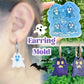 Small Happy Ghosts and Scared Ghosts Dangly Charm Dangle Earring Mold