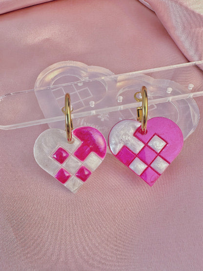 Traditional Danish Christmas Heart Earring Mold