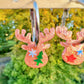 2.2cm Small Predomed Reindeer Dangly Charm Hoop Earring Mold