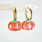 Small Predomed Pumpkin Dangly Charm Earring Mold for Hoops and Hooks