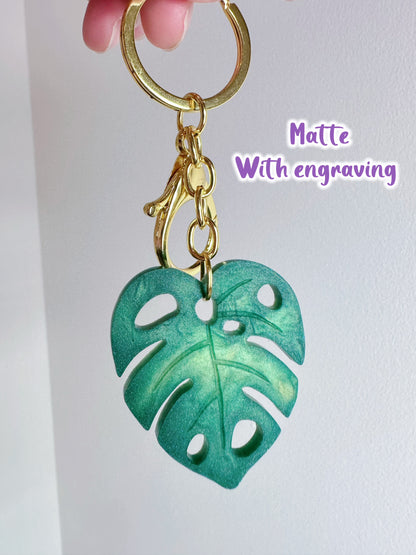 Matte/ Glossy Monstera Lear Keychain Molds