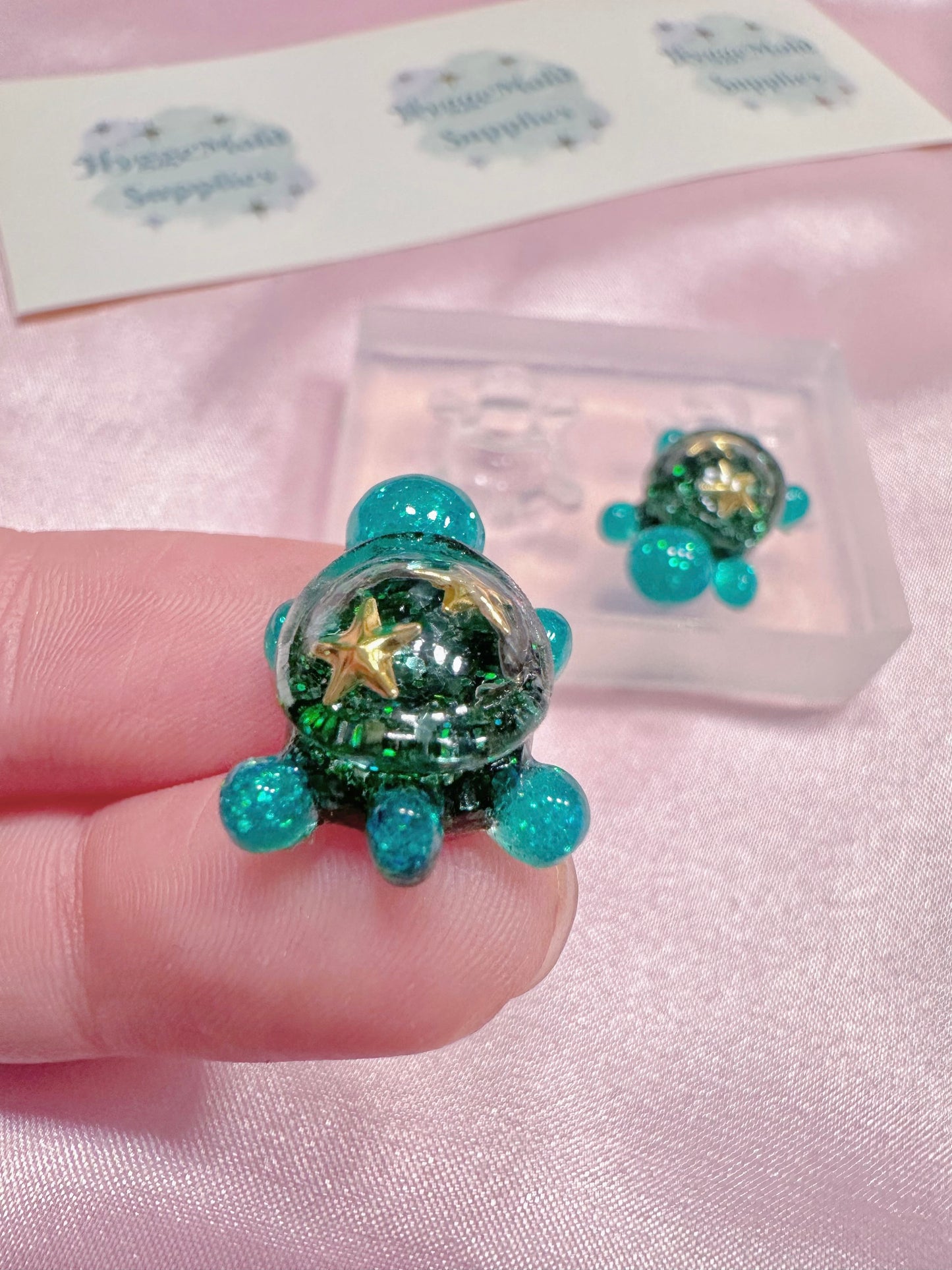 2cm Cute Turtle Tortoise Silicone Mold for Resin Clay